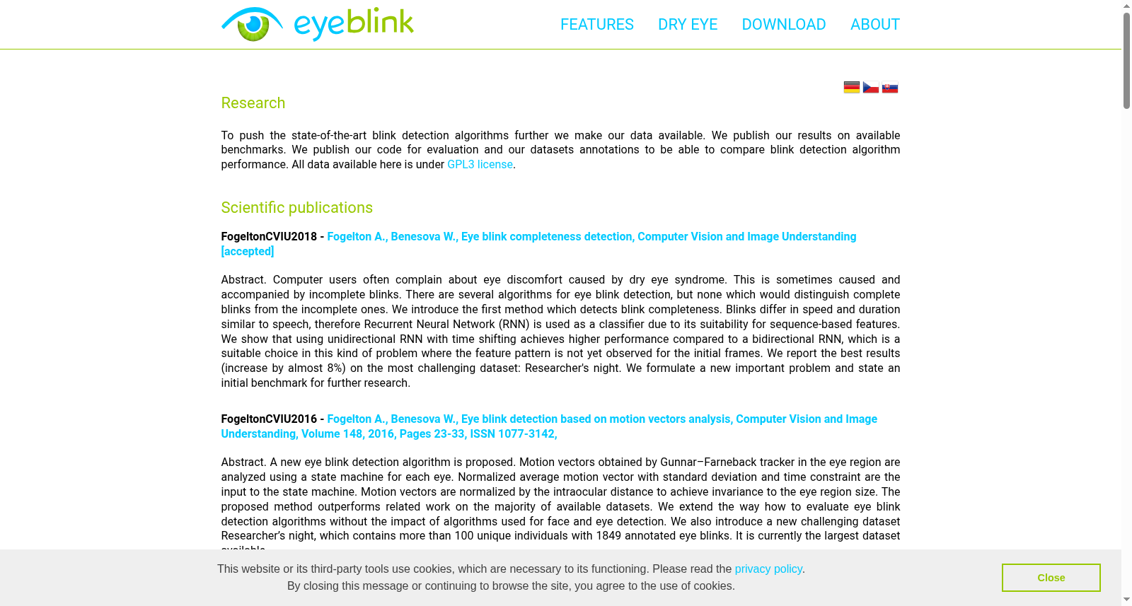 EyeBlink8眨眼数据集