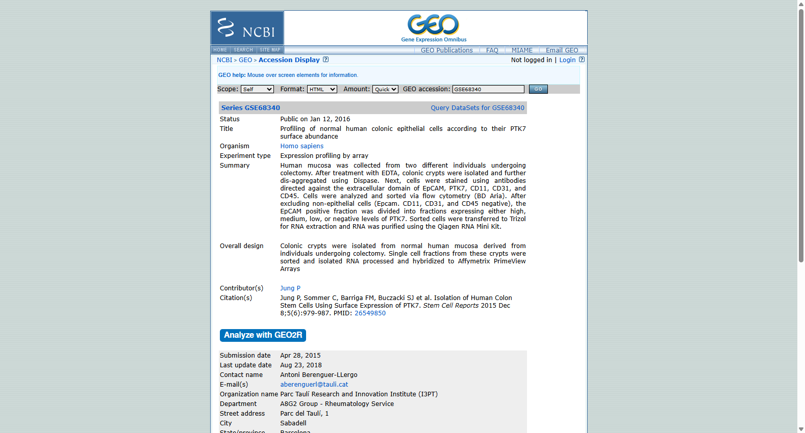GEO 自身免疫性多内分泌腺病综合征1型与艾迪生病转录组数据集 (GSE68340)