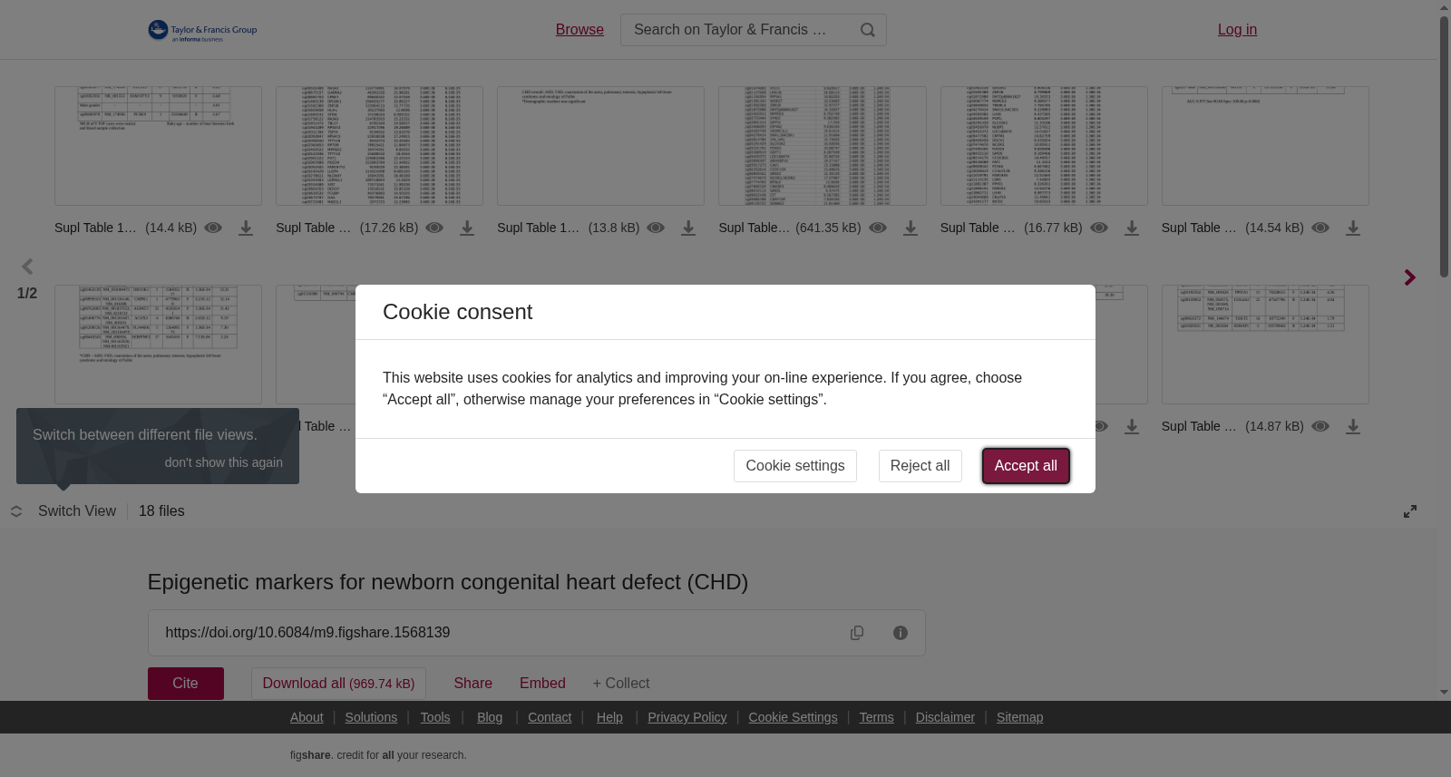 新生儿先天性心脏缺陷(CHD)的表观遗传标记