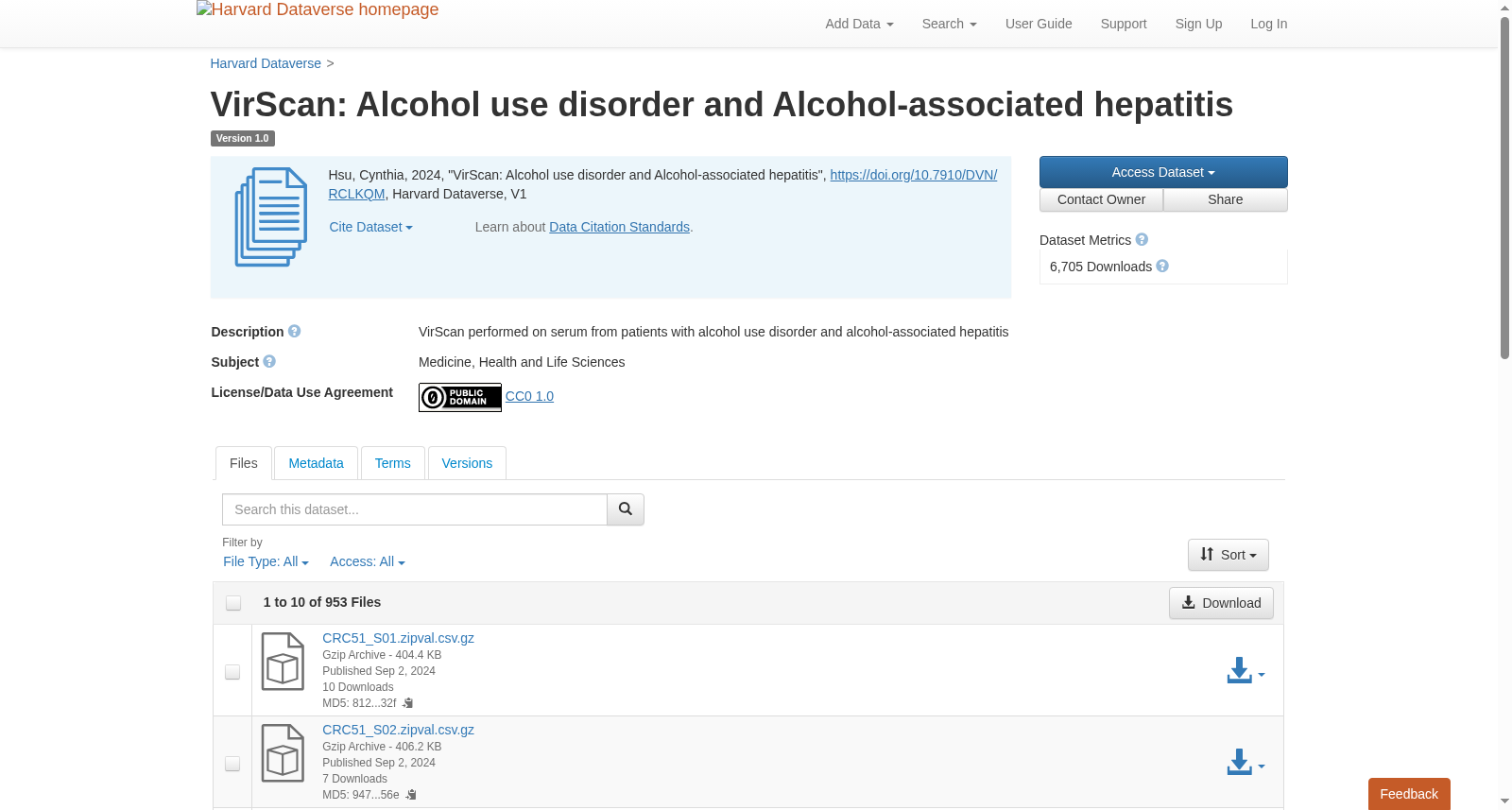 VirScan：酒精使用障碍与酒精相关性肝炎
