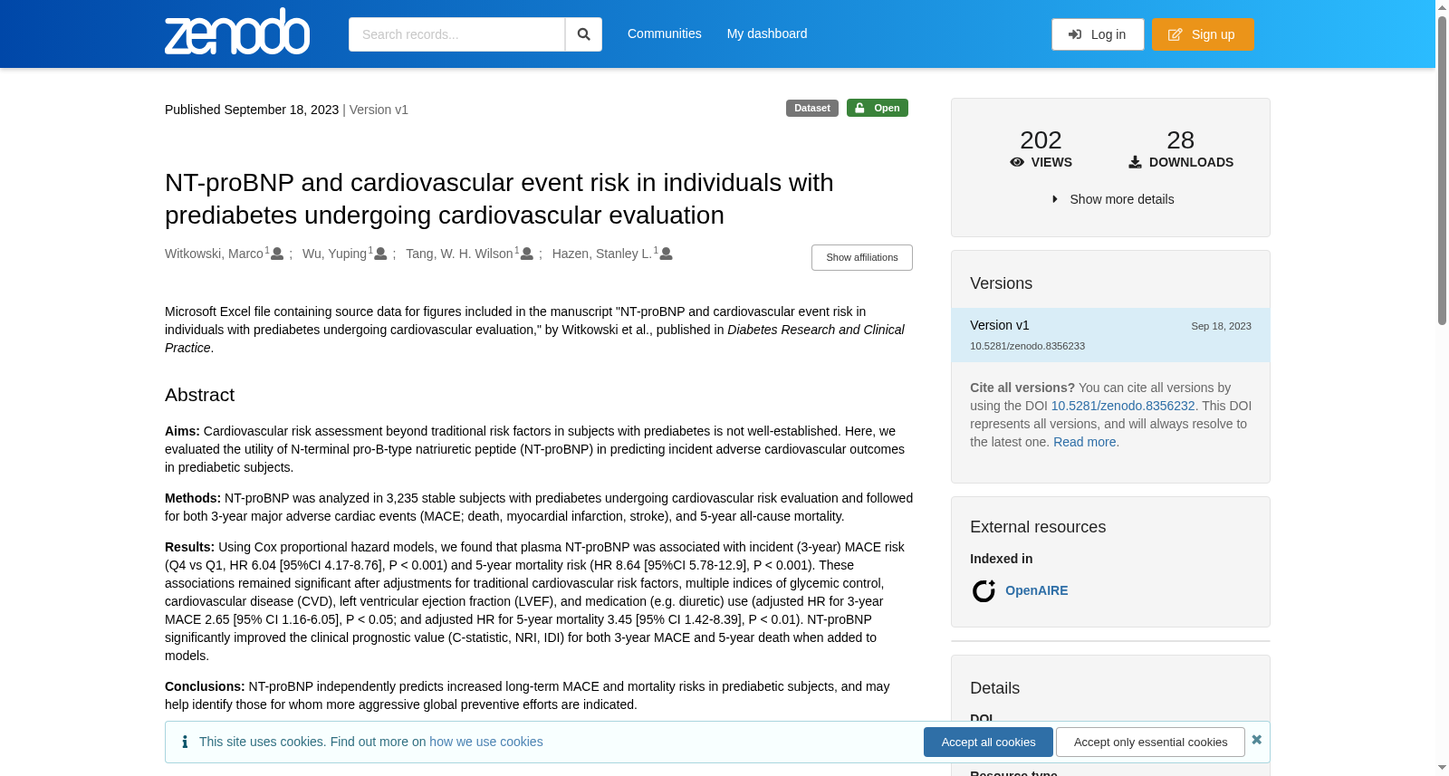 NT-proBNP与心血管评估中糖尿病前期个体心血管事件风险