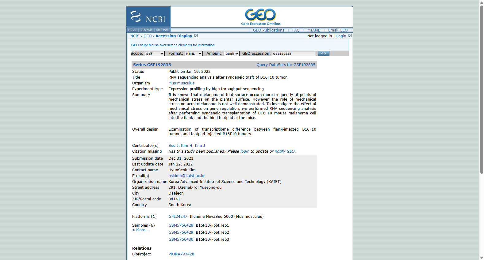 GEO 自身免疫性多腺体综合征伴原发性肾上腺功能减退B细胞单细胞转录组 (GSE192835)