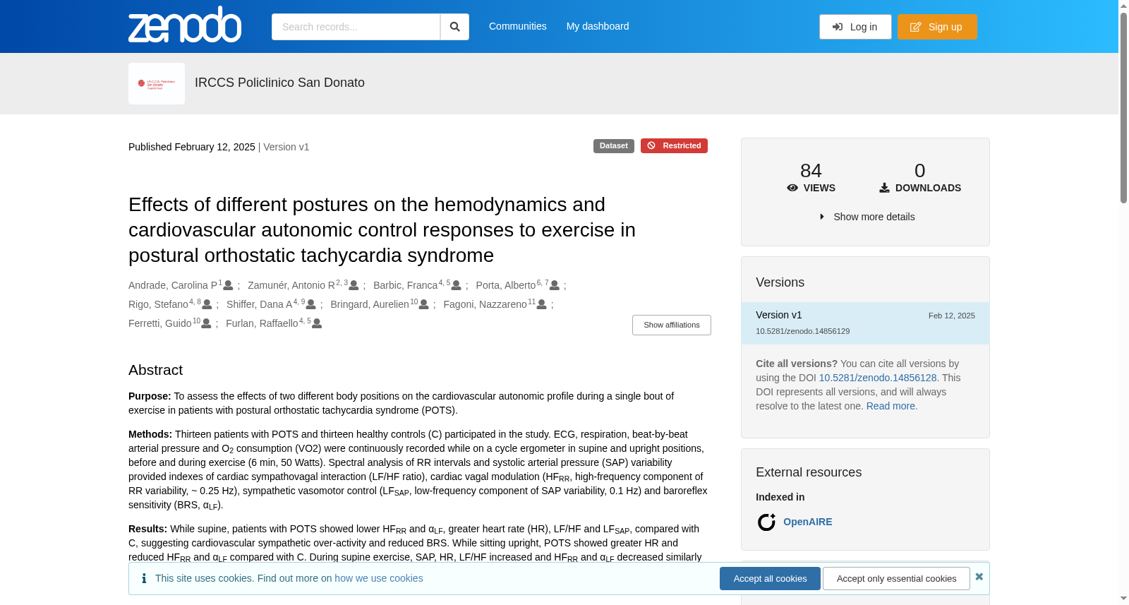 不同体位对体位性心动过速综合征患者运动期间血流动力学及心血管自主神经控制反应的影响