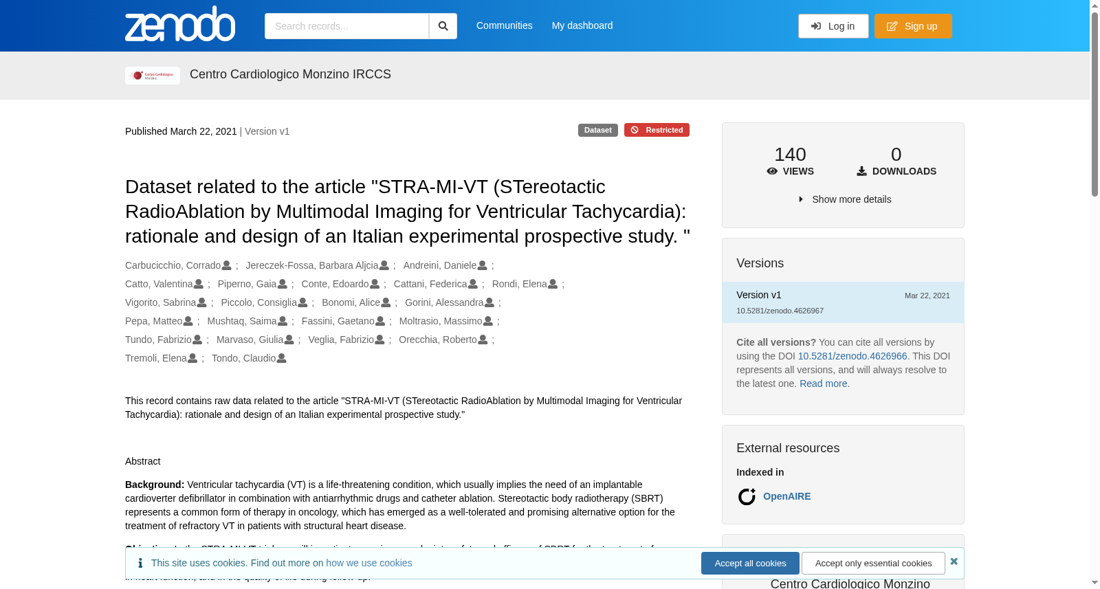 STRA-MI-VT（立体定向放射消融联合多模态成像治疗室性心动过速）数据集
